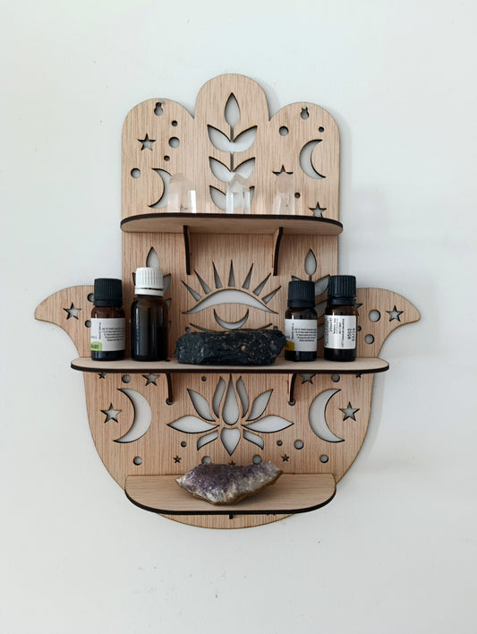 Altar de Pared Hamsa · Protección y Orden Sagrado