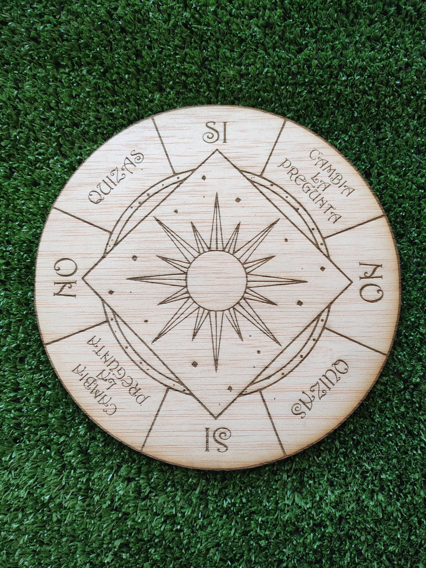 Tablero para péndulo conexión e intuición-diseño de estrella