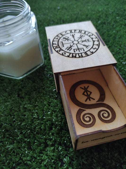 Cajita de cerillas Runas