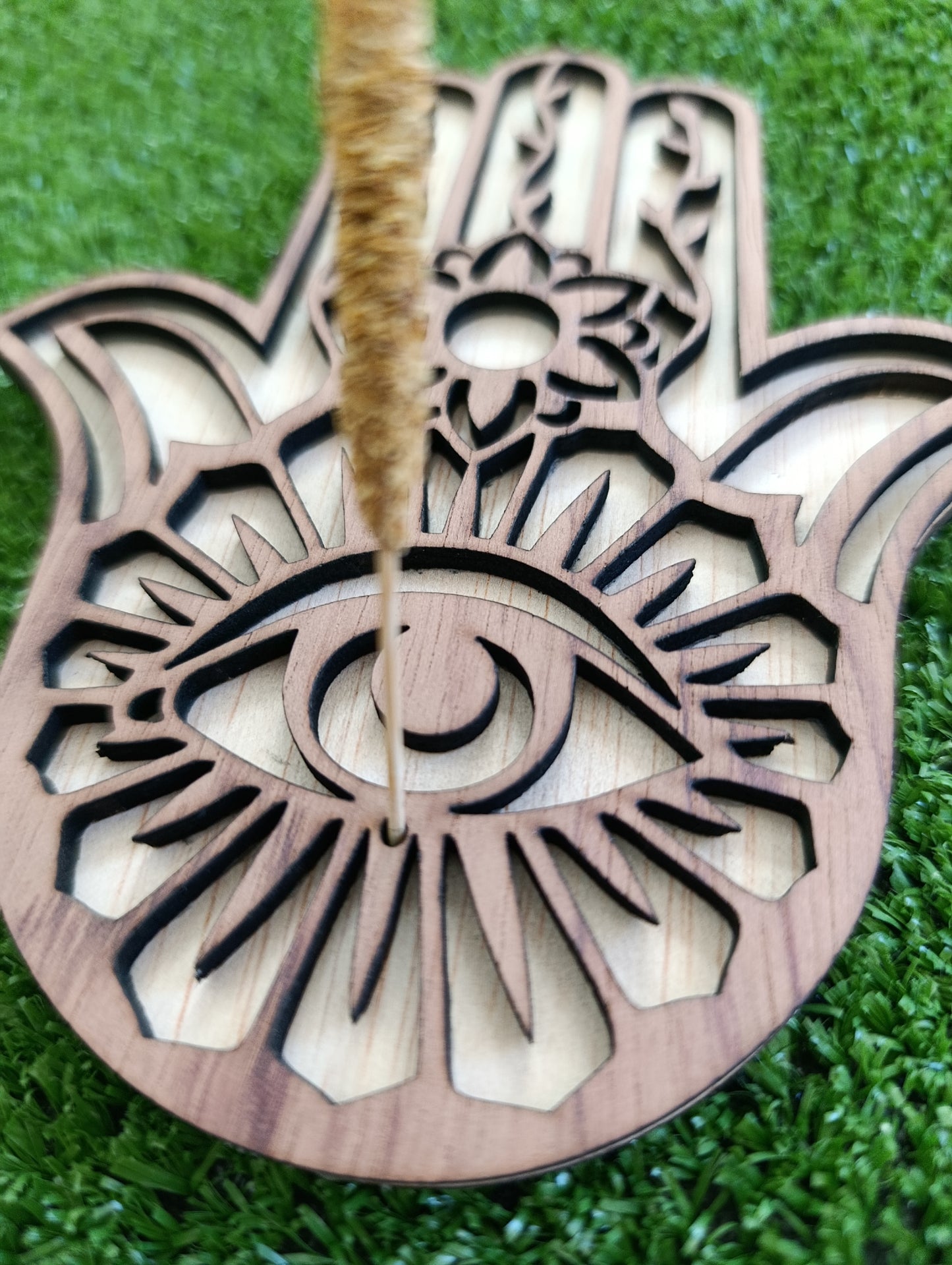 Pack Hamsa🪬 Portainciensos y Cajita de cerillas de Madera