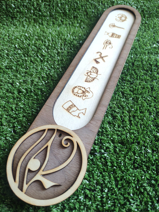 Portaincienso egipcio con ojo de Horus