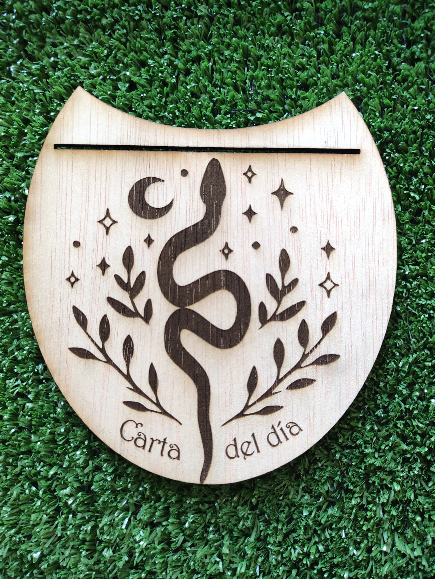 Soporte para carta del dia- diseño serpiente