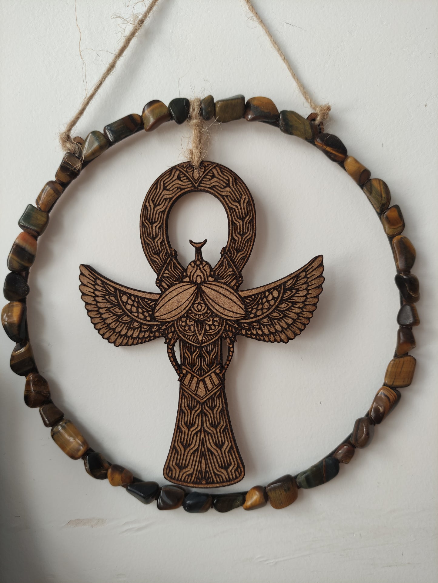 Ankh con Ojo de tigre