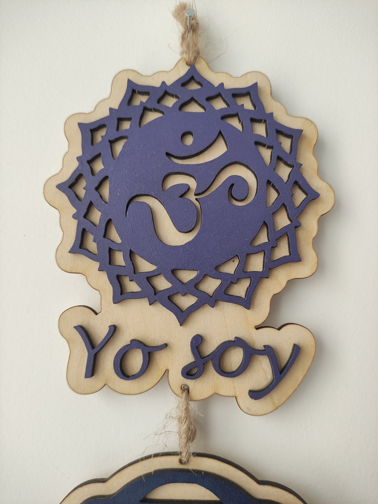 Colgante chakras con mantras