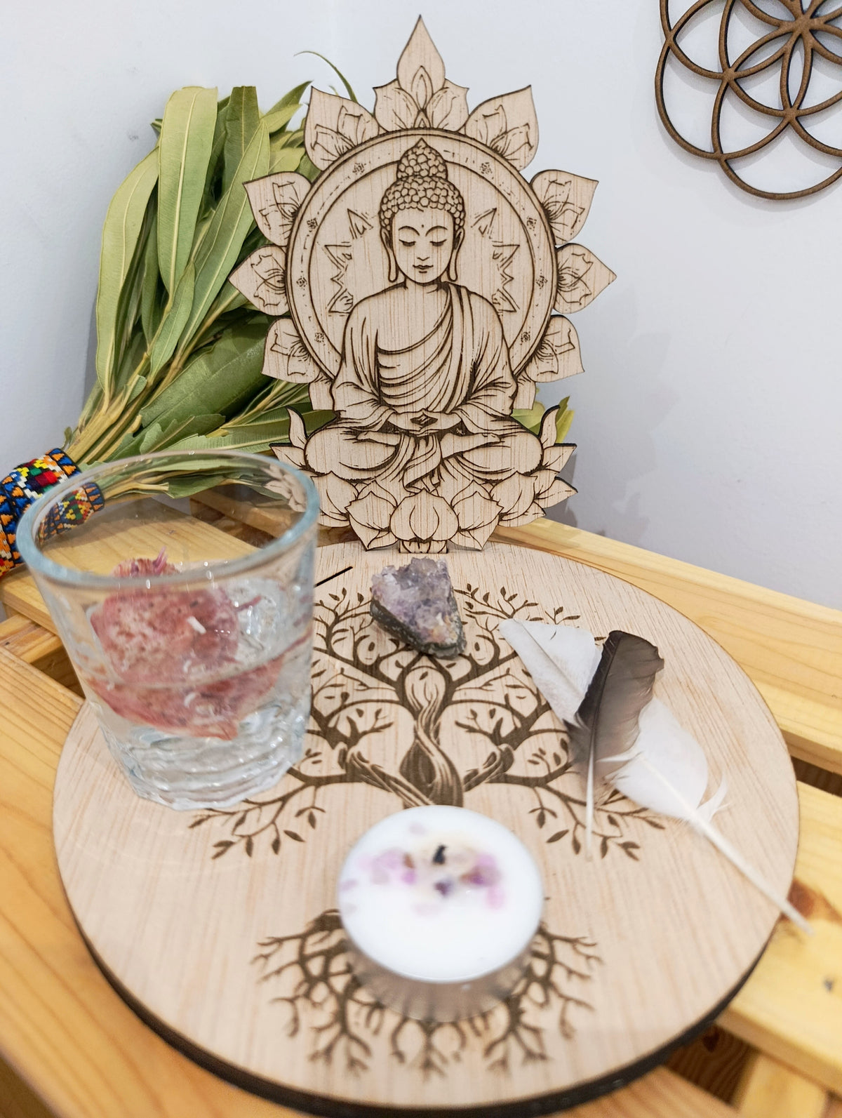 Figura Buda · Iluminación y Pureza