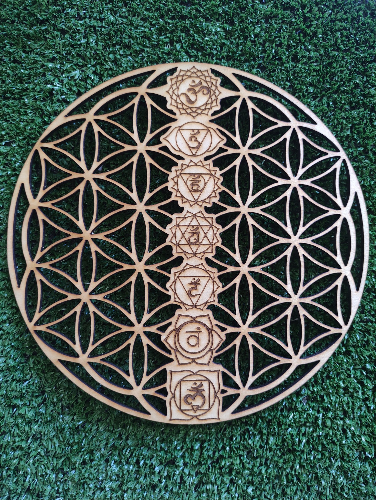 Flor vida con chakras