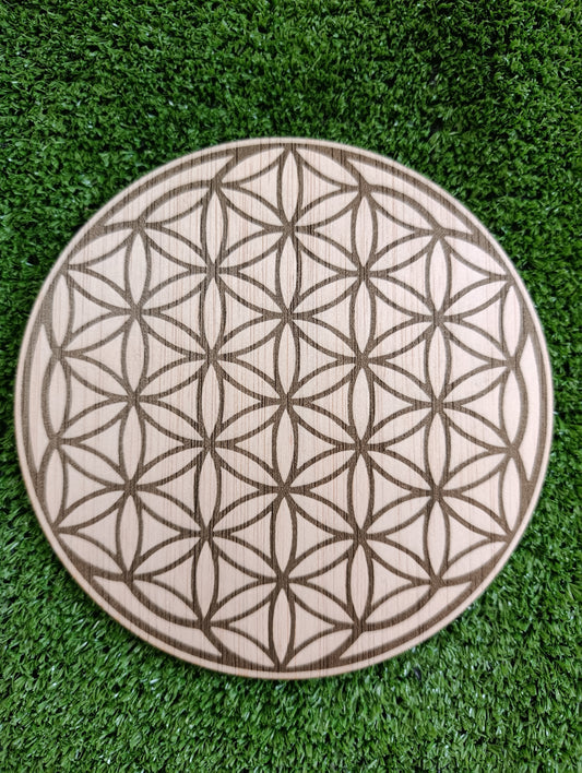Tabla grabada Flor de la Vida
