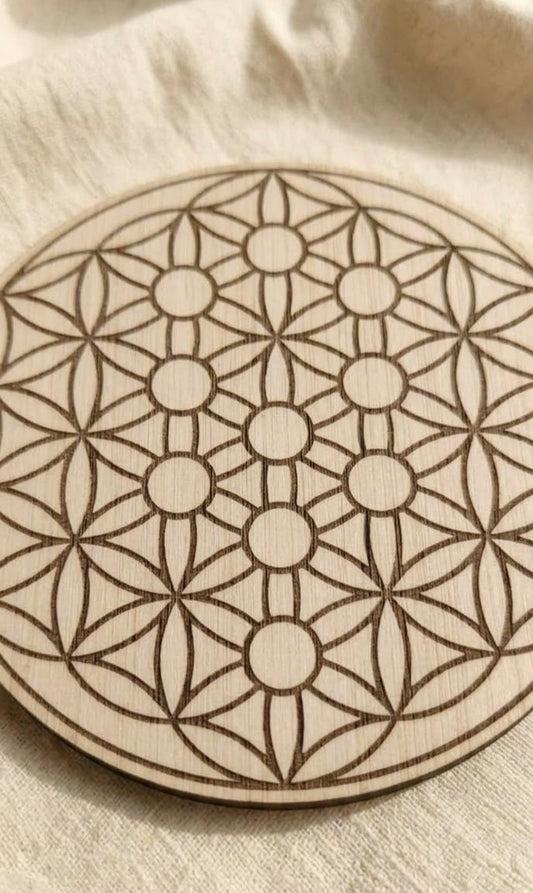 Flor de la Vida con Árbol de la Kabalah