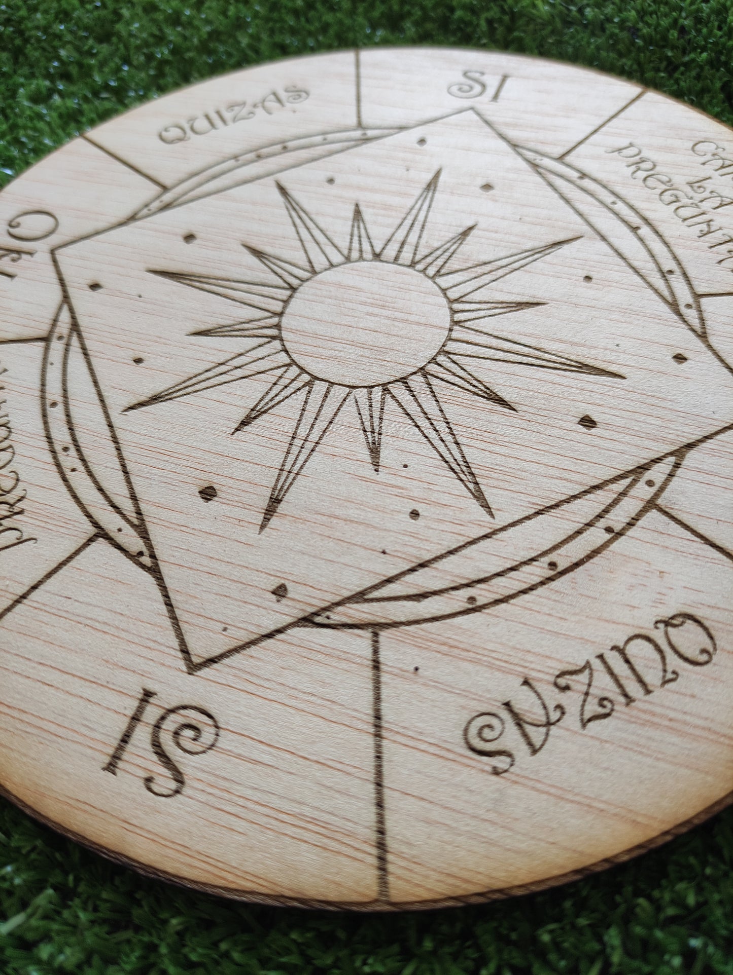 Tablero para péndulo conexión e intuición-diseño de estrella