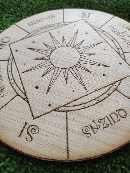 Tablero para péndulo conexión e intuición-diseño de estrella