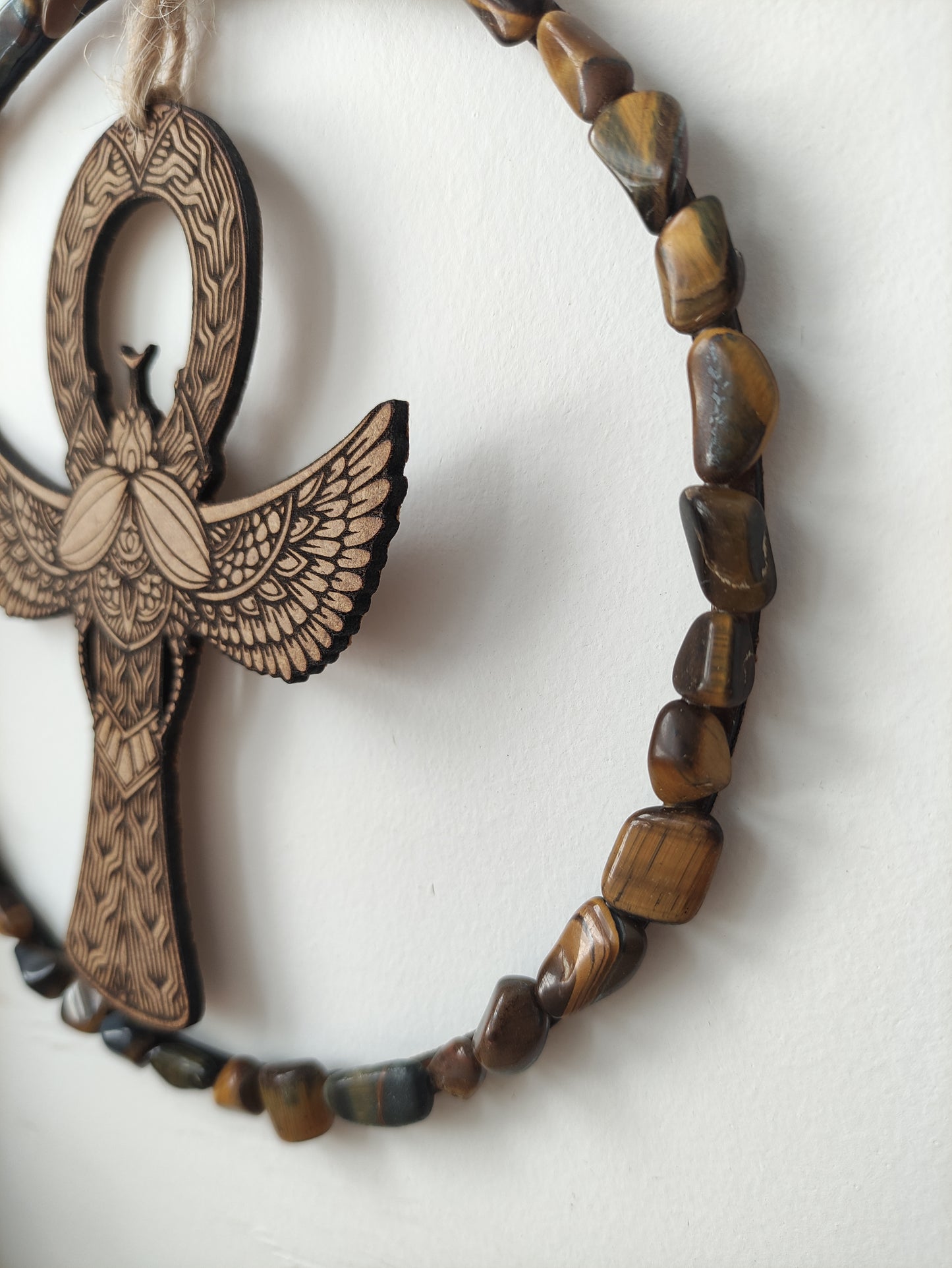 Ankh con Ojo de tigre