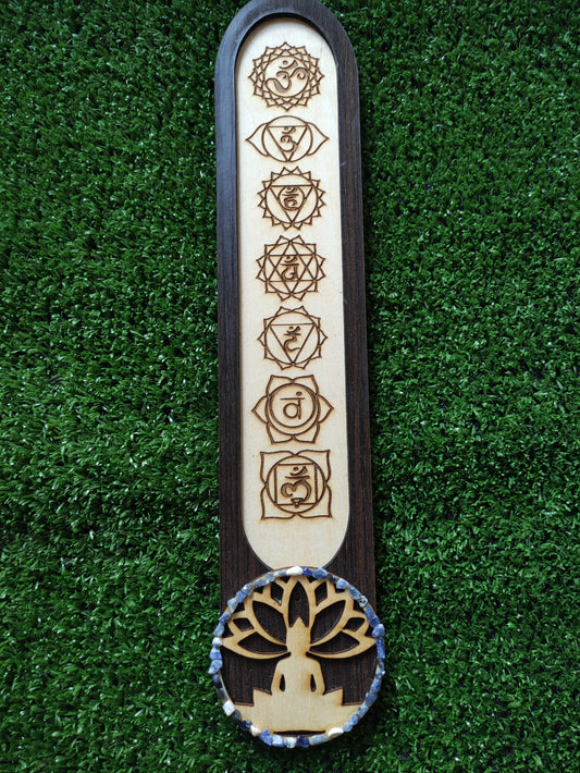 Porta incienso buda meditando y sodalita