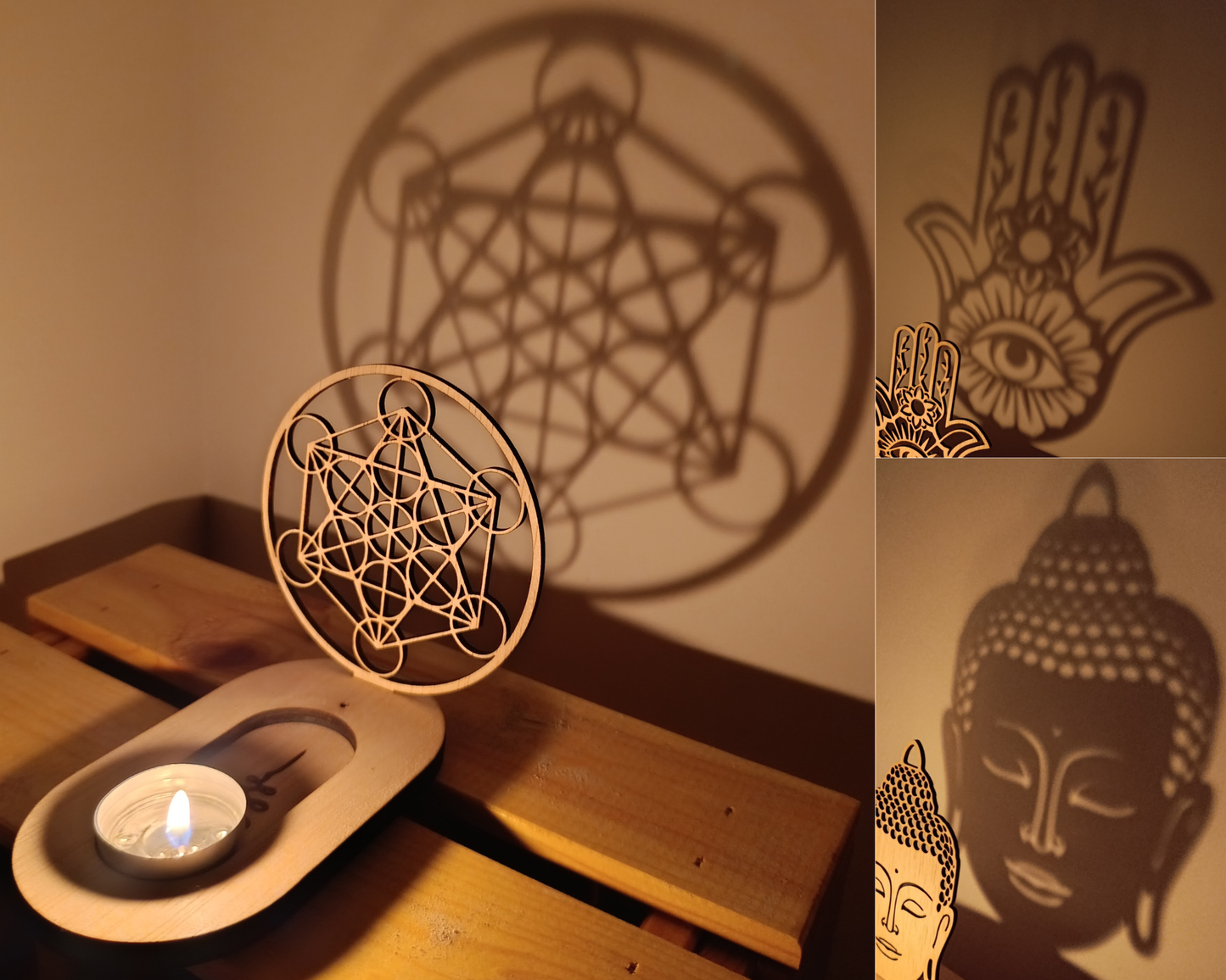 Pack Altar de Luz Unalome - Personalizado: Elige tus 5 proyectores