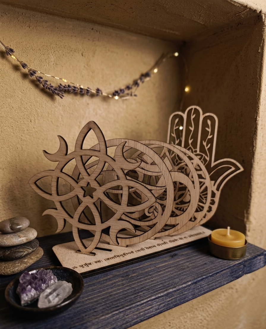 Pack Altar de Luz Unalome - Personalizado: Elige tus 5 proyectores