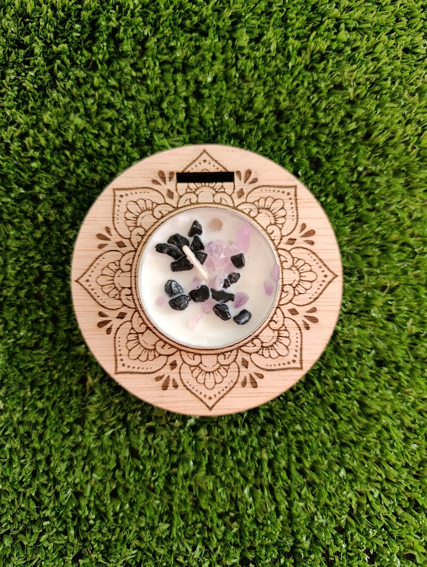 Luz Sagrada: Porta Velas Mandala & Flor de la Vida