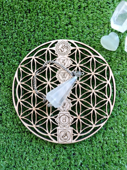 Tabla de Sanación - Flor de la Vida con Chakras