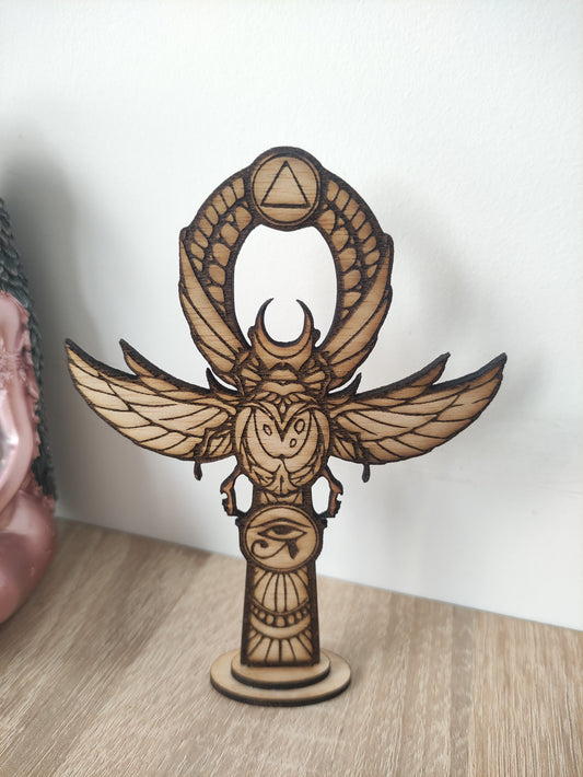 Llave Ankh 2 con pie