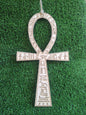 Llave Ankh grande con jeroglíficos