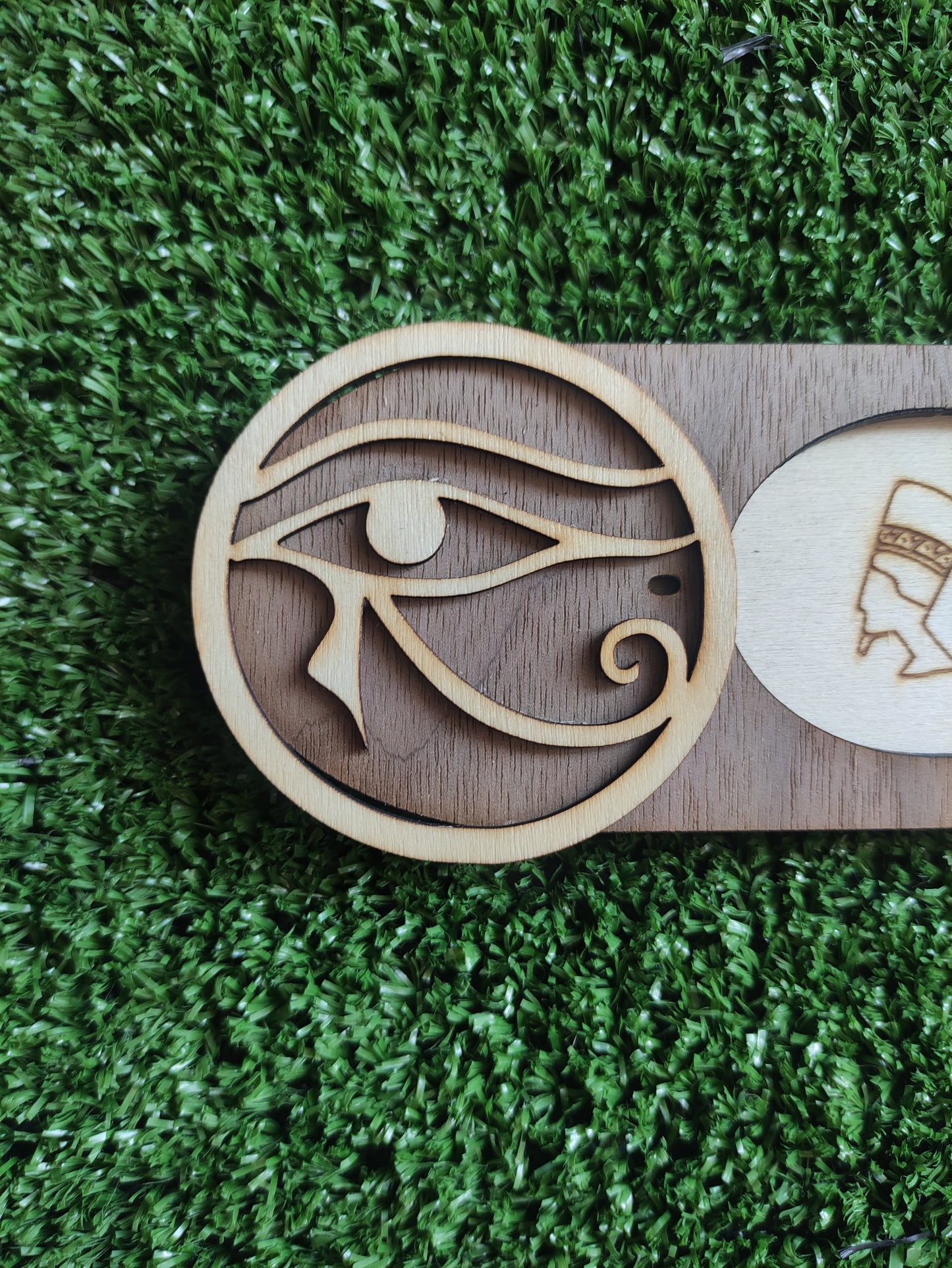 Portaincienso egipcio con ojo de Horus