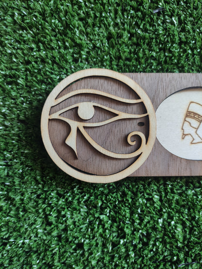 Portaincienso egipcio con ojo de Horus