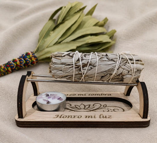 Pack Quemador Palo Santo · Abrazo mi Sombra, Honro mi Luz®️