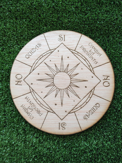 Tablero para péndulo conexión e intuición-diseño de estrella