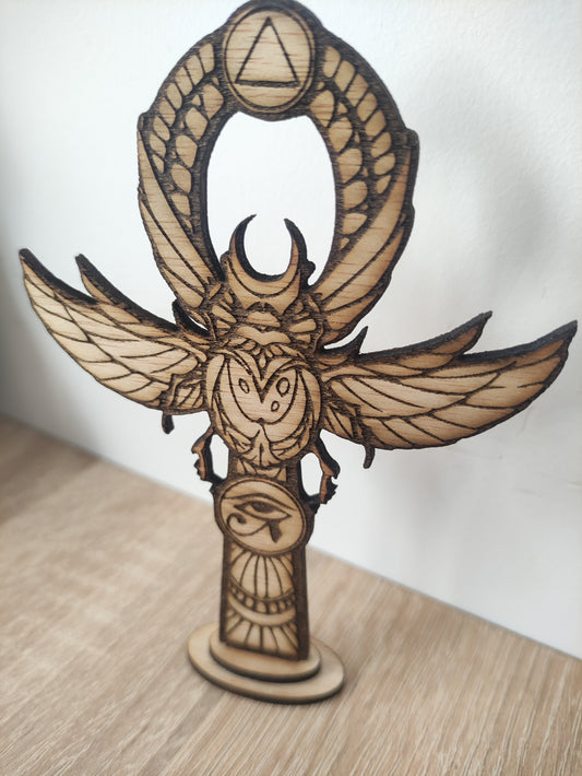 Llave Ankh 2 con pie