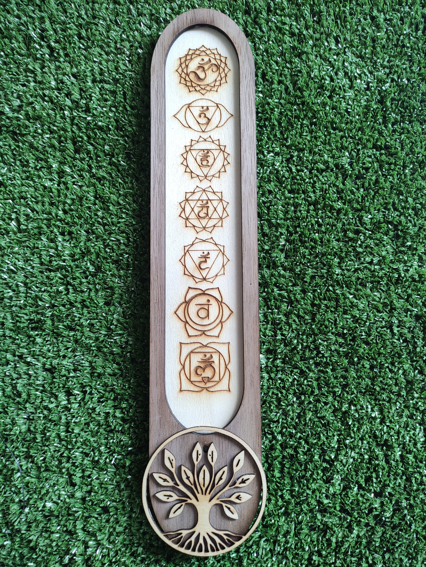 Porta incienso árbol de la vida y chakras