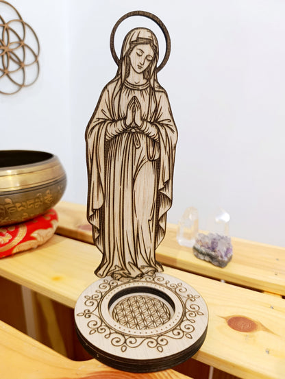 Figura Virgen María · Amor, Paz y Protección