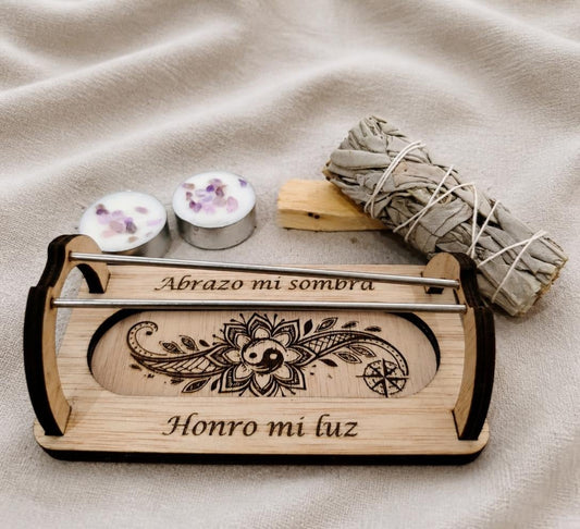 Pack Quemador Palo Santo · Abrazo mi Sombra, Honro mi Luz®️