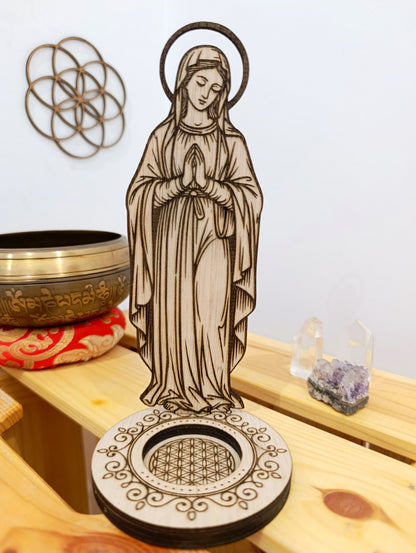 Figura Virgen María · Amor, Paz y Protección