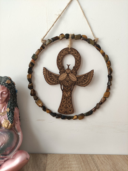 Ankh con Ojo de tigre