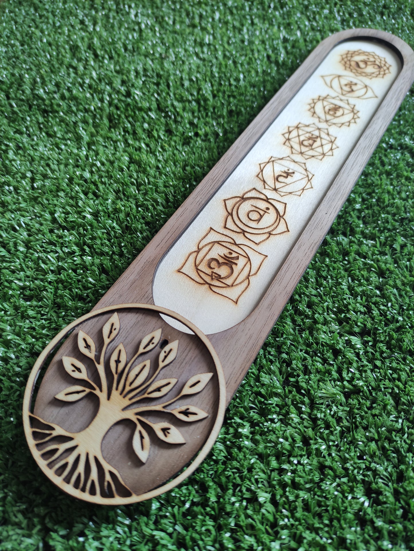 Porta incienso árbol de la vida y chakras