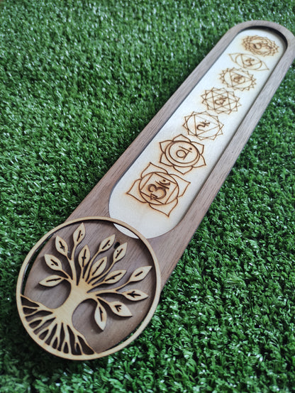Porta incienso árbol de la vida y chakras