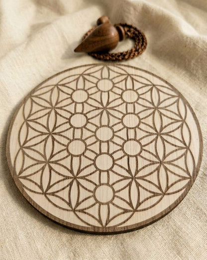 Flor de la Vida con Árbol de la Kabalah
