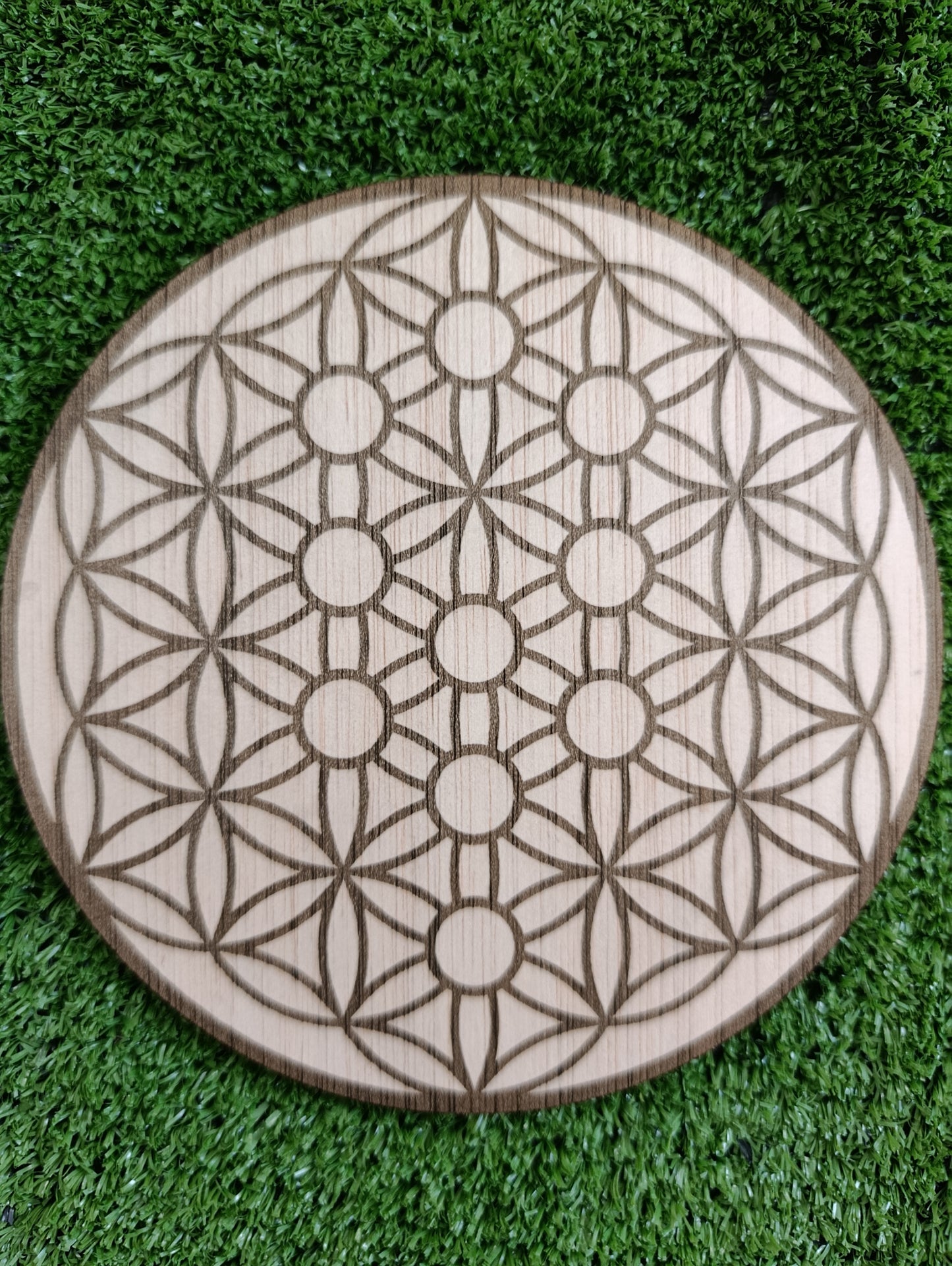 Flor de la vida con Árbol de la Kabalah