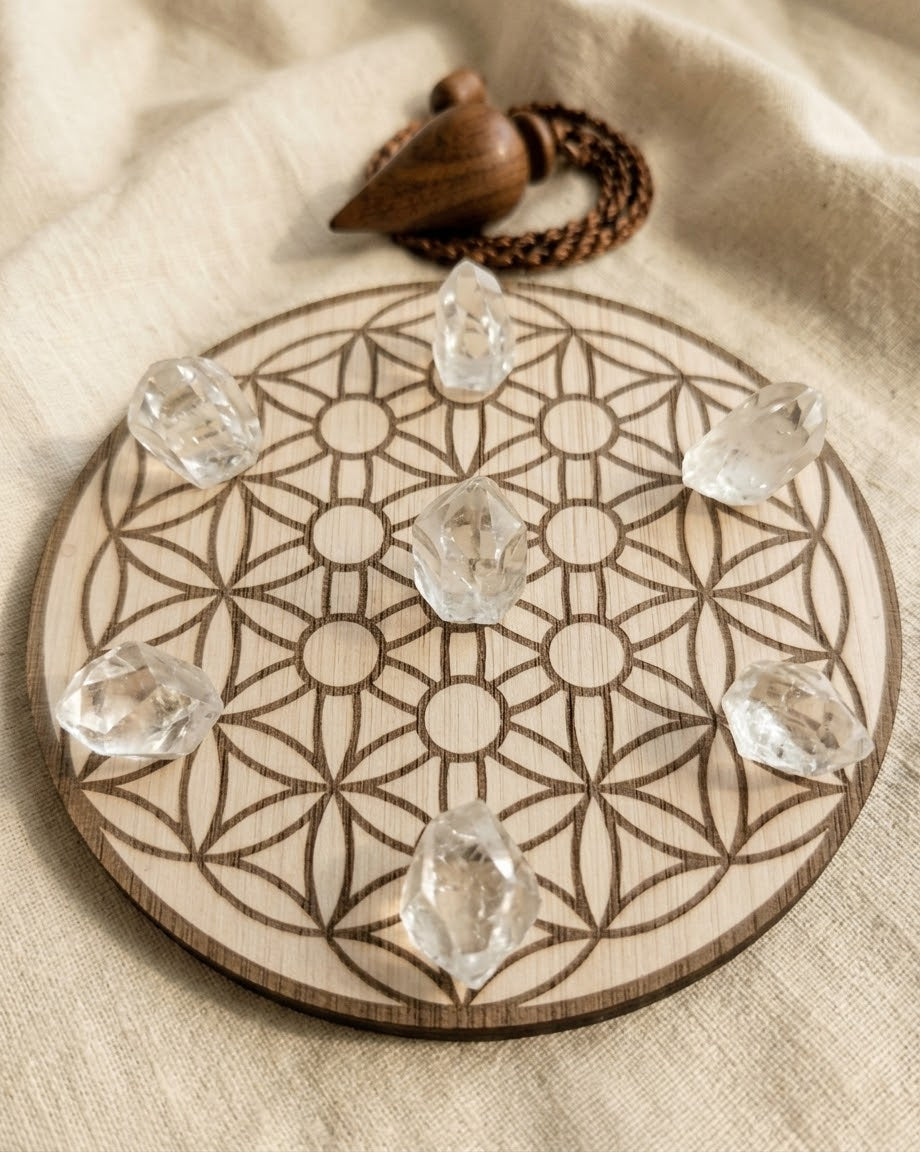Flor de la Vida con Árbol de la Kabalah