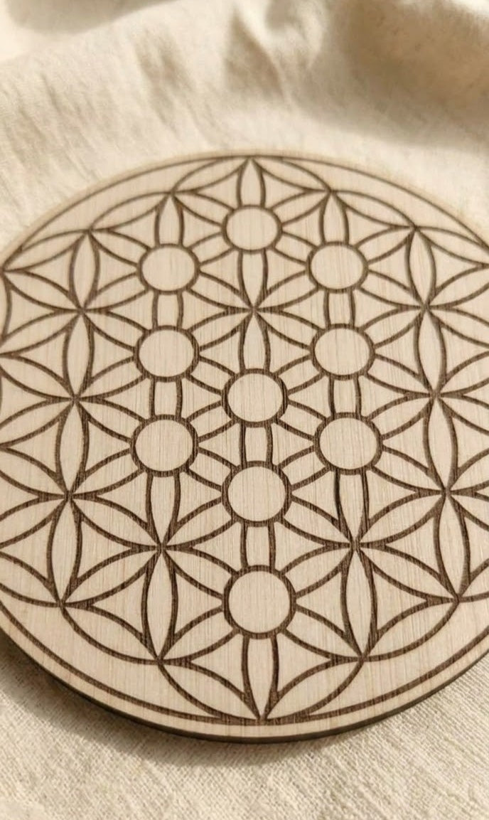 Flor de la Vida con Árbol de la Kabalah
