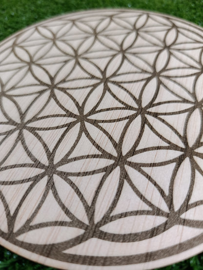 Tabla grabada Flor de la Vida